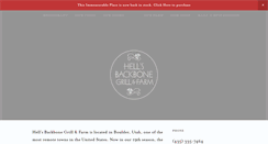 Desktop Screenshot of hellsbackbonegrill.com