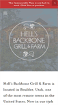 Mobile Screenshot of hellsbackbonegrill.com